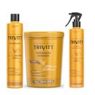 Cauterização Trivitt 300ml + Hidratação Trivitt 1Kg + Fluido para Escova Trivitt 300ml