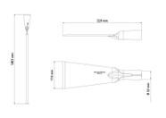 Cavadeira reta maior cabo 120cm met tramontina