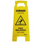 Cavalete Amarelo 27x65cm Cuidado - Piso Molhado - 700AL - SINALIZE