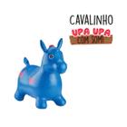 Cavalinho de Brinquedo Upa Upa Azul com Som