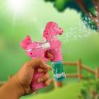 Cavalo Bolhudo Elétrica Brinquedo Pop Tik Tok Lança Bolhas Sabão Mágica Criança Infantil - Rosa