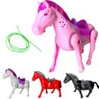Cavalo De Brinquedo C/ Som E Luz Musical Anda Animal Fazenda