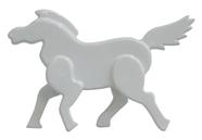 Cavalo Decorativo De Cerâmica Branco 27X18Cm