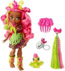 Cave Club Fernessa Boneca Poseable Boneca de Moda Pré-Histórica com Dinossauro Animal de Estimação e Acessórios, Presente para Crianças de 4 Anos e Up , Multi, 10 polegadas (GNM10)