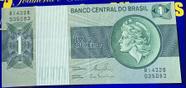 Cédula 1 Cruzeiro Banco Central Do Brasil Antigas Coleção Linda Cédulas