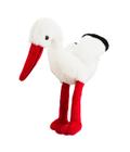 Cegonha Bico Patas Vermelhas 24cm - Pelúcia - Fofy Toys