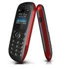 Celular do idoso alcatel ot-208 tela 1.45 rádio fm vermelho