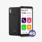 Celular fácil de usar ObaSmart Conecta 4G 32GB + 32GB Preto Obabox - OB043