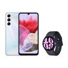 Celular Galaxy M34 5G (128GB) - Prata + Galaxy Watch6 BT 40mm - Grafite - Samsung