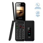 Celular Multilaser Flip Vita 4G P9227 Dual Chip para idoso com botão SOS ANATEL