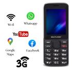 CELULAR MULTILASER P9161 3G 4GB DUAL REDE SOCIAS Wi-FI FACE ZAP