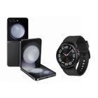 Celular Samsung Galaxy Z Flip5 512GB Cinza + Smartwatch Galaxy Watch6 Classic LTE 43mm Preto