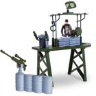 Cenario Tematico (playset) Forte Militar C/BONECO e Jipe - Samba TOYS