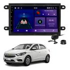 Central Multimidia Android Carplay Onix Cobalt Moldura Câmera