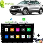 Central Multimidia Android Carplay Volkswagen Polo Virtus Nivus T Cross 17-23 9 Polegadas