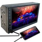 Central Multimídia MP5 2Din 7 Pol TayTech MP8 Plus Espelham Android Comando Voz