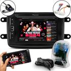 Central Multimidia Pioneer 2 Din Espelhamento Android Ios Moldura Logan sandero Duster Kit Plug Play