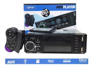 Central Multimídia Som Automotivo MP5 1DIN Bluetooth Rádio Fm Entradas USB Auxiliar Cartão De Memória KP-RA902