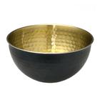 Centro de Mesa 21cm Preto e Dourado Espressione