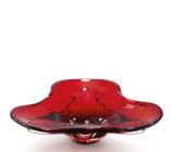 Centro De Mesa Cristal Murano Vermelho São Marcos 14x50x45cm