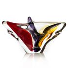 Centro De Mesa Em Cristal Murano Vermelho - São Marcos 26cm