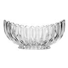 Centro De Mesa Geneva Formato De Barca Cristal 28cm - Wolff