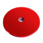 Centro De Mesa Giratório Vidro Temperado 8Mm Vermelho 45Cm - Tuberias