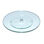 Centro De Mesa Prato Giratório Vidro 8Mm Petisqueira 35Cm - Tuberias