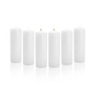 Cera branca sem perfume Pillar Candles Royal Imports de 3 x 9 polegadas (conjunto de 6)