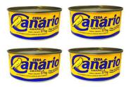 Cera Canária Em Pasta 375g - Kit Com 4 Unid. Amarela - Canário