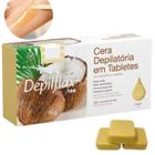 Cera Quente depiladora Depilação Depilatória Barra Tablete Elástica 1Kg Depilflax Vegana Baixa Fusão