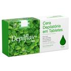 Cera Quente Depilatória Profissional Hortelã Depilflax Barra 1Kg Grande