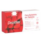 Cera Quente Depilatória Profissional Morango Depilflax Barra 1Kg Grande