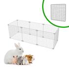 Cercado Aramado Pet Porquinho da Índia Hamster Twister 30x90x30 Malha 2,5x2,5 Branco - IGUANNA