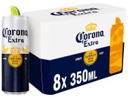 Cerveja Corona Extra Pilsen 8 Unidades Lata 350ml