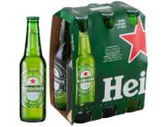 Cerveja Heineken Premium Puro Malte Lager - Pilsen 6 Garrafas Long Neck 330ml