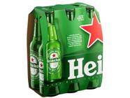 Cerveja Heineken Premium Puro Malte Lager - Pilsen 6 Garrafas Long Neck 330ml