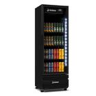 Cervejeira CCV-355 PV All Black - Porta de Vidro 569L Preta Led Perimetral - Imbera