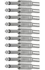 Cess 1/4 Polegada TS Audio Phono Tone Male Plug Cable Connector - 1/4" 6.35mm TS Plug a cabo de guitarra (jcx) (10 pack)