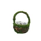 Cesta com Alça Musgo Verde/Marrom - P - 1 unidade - Cromus - Rizzo