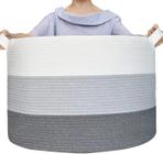 Cesta de armazenamento LISUNQUE Large Cotton Rope Grey