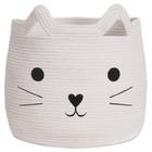 Cesta de armazenamento VK VKLIVING Animal Hamper Cat Design 38x38x38cm