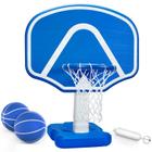 Cesta de basquete de piscina Perbyste Poolside com 2 bolas e bomba