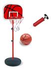 Cesta De Basquete Infantil Ajustável Tabela Bola Bomba Rede - Dm Toys