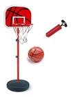 Cesta de basquete infantil ate 2,02 m com bola inclusa - Dm Toys