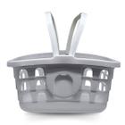 Cesta de Compras Farmácia Cestinha Cinza com Alça LP House