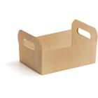 Cesta de Papel Caixote KRAFT Tamanho M 22X15X8CM - Pacote com 10 Unidades - Cromus