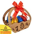 Cesta Mini Páscoa Mdf Ifood Presente Chocolate Ovo