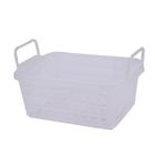 Cesta Organizadora 22x9cm Empilhável Alça Cristal - Z PLASTIC