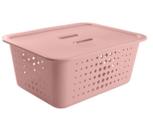 Cesta Organizadora Grande com Tampa CO550 Rose Nude - Ou